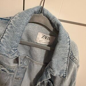 Zara Soft Blue Denim Jacket